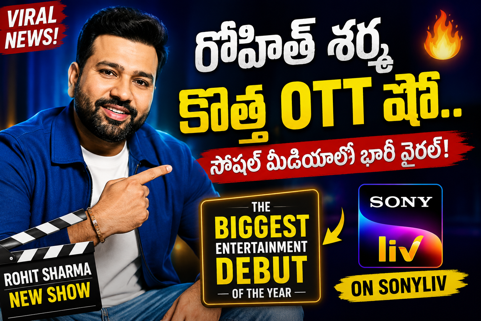 రోహిత్ శర్మ కొత్త OTT షో.. సోషల్ మీడియాలో భారీ వైరల్! Rohit Sharma OTT Debut Show Goes Viral on Social Media