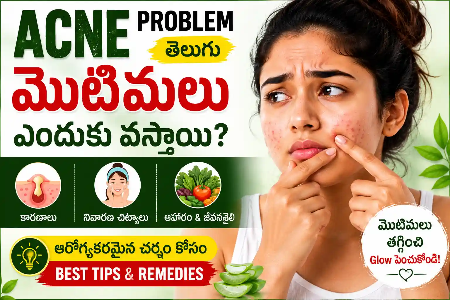 Acne Problem Telugu: మొటిమలు ఎందుకు వస్తాయి? Causes, Prevention & Skin Care Tips