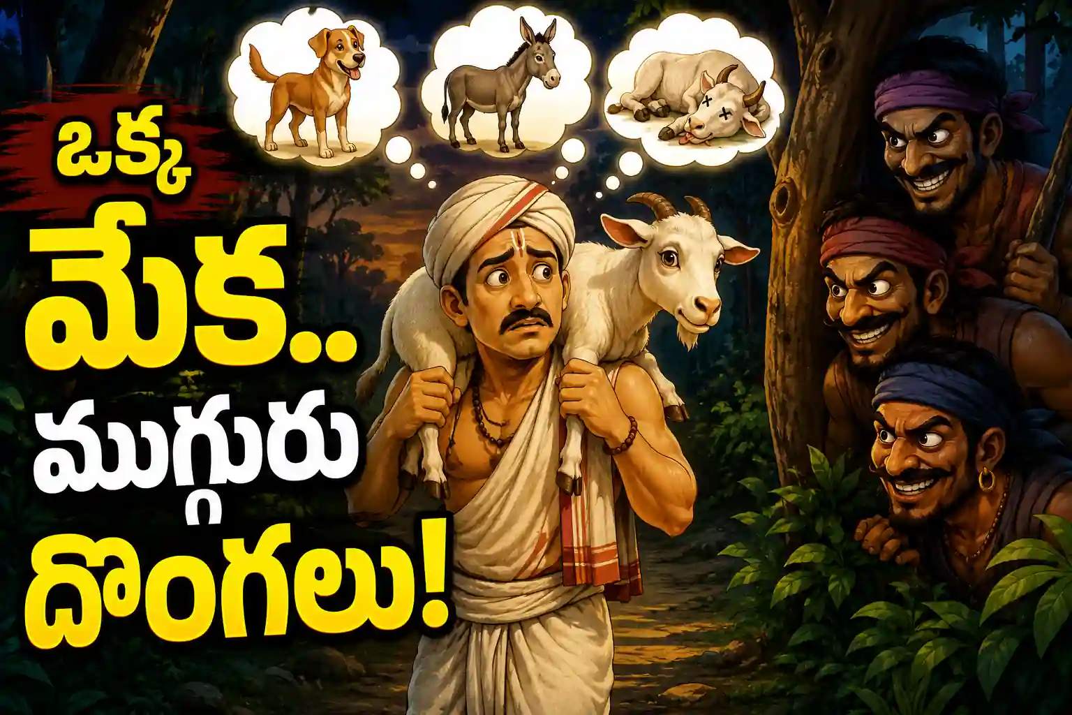 Panchatantra Kathalu: బ్రాహ్మణుడు – ముగ్గురు దొంగల నీతి కథ!
