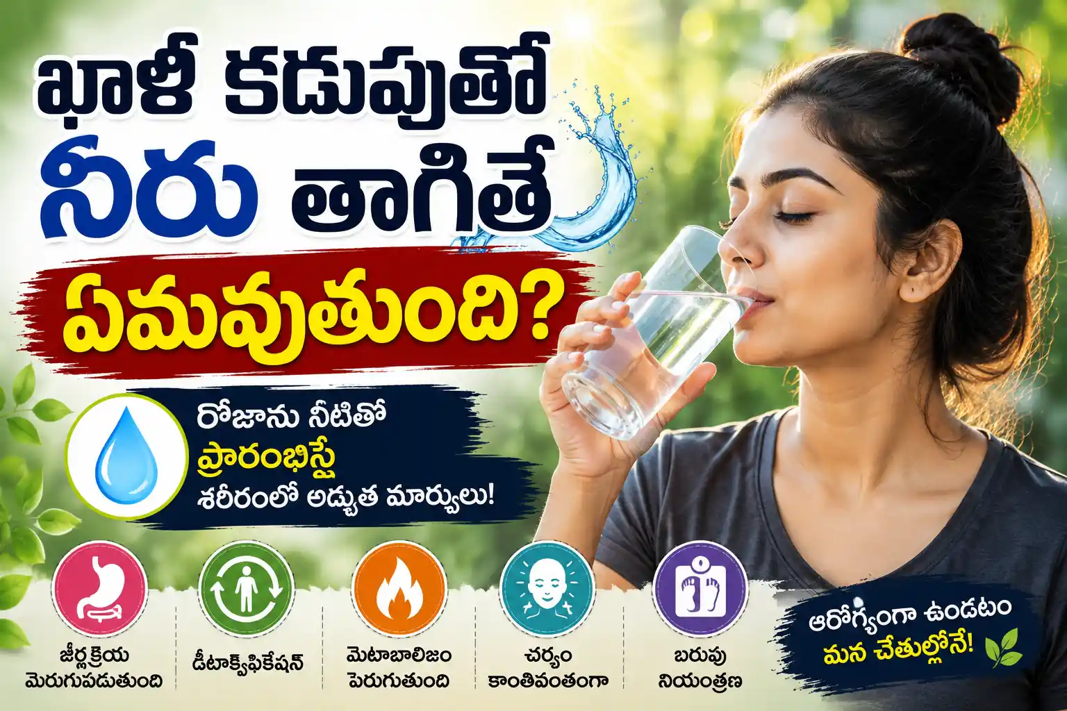 empty stomach drinking water benefits