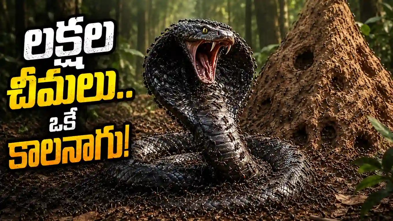 పంచతంత్రం కథ: పాము మరియు చీమలు (కాకోలూకీయం) – ఐకమత్యం ముందు బలవంతుడూ ఓడిపోతాడు