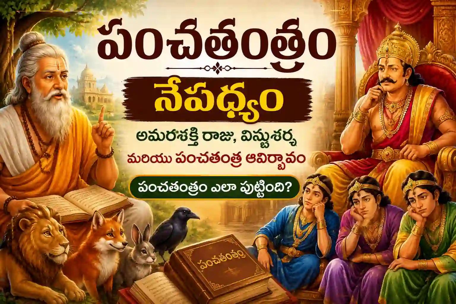 పంచతంత్రం – భారతీయ నీతి కథల అమూల్య నిధి | పూర్తి సమగ్ర కధనము