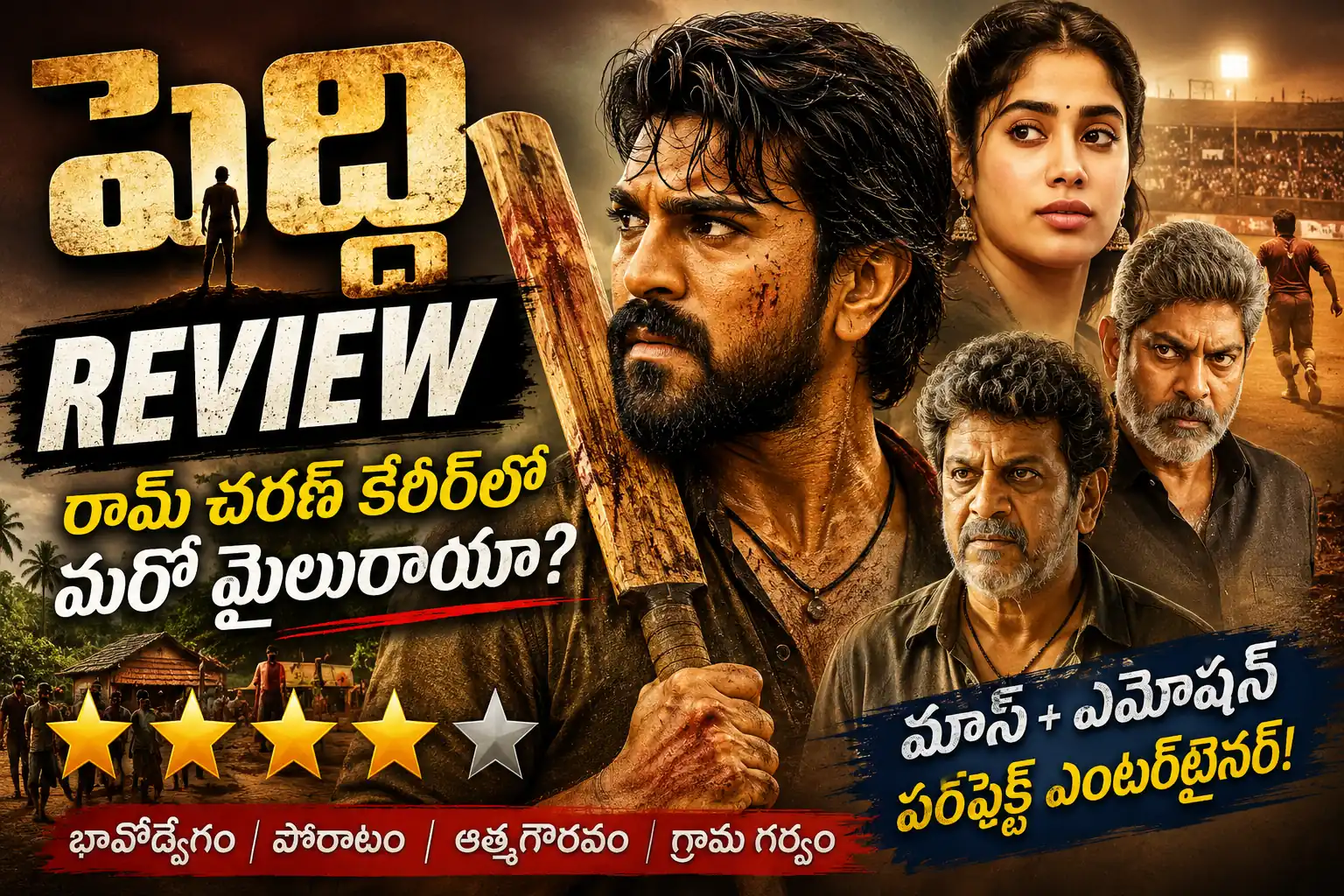 Peddi Movie Review: రామ్ చరణ్ కెరీర్లో మరో మైలురాయిగా నిలిచిందా?