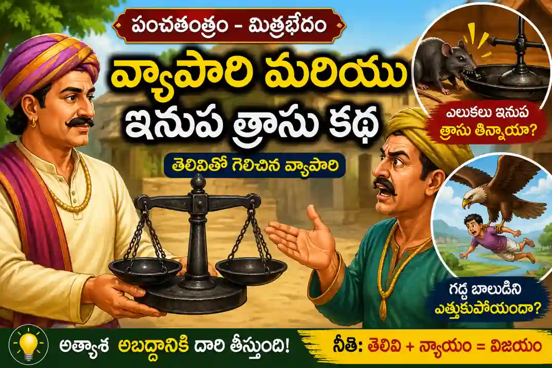 వ్యాపారి మరియు ఇనుప త్రాసు: తెలివి, న్యాయం, నీతి | Merchant and Iron Scale Story