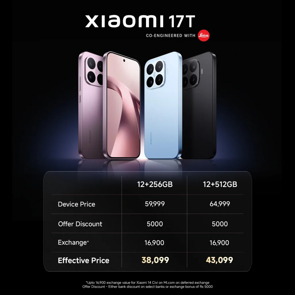 xiaomi 17T mobile price