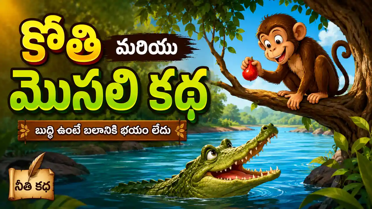 కోతి మరియు మొసలి కథ: ఆపదలో సమయస్ఫూర్తి ఎలా కాపాడింది? పంచతంత్రం కథలు