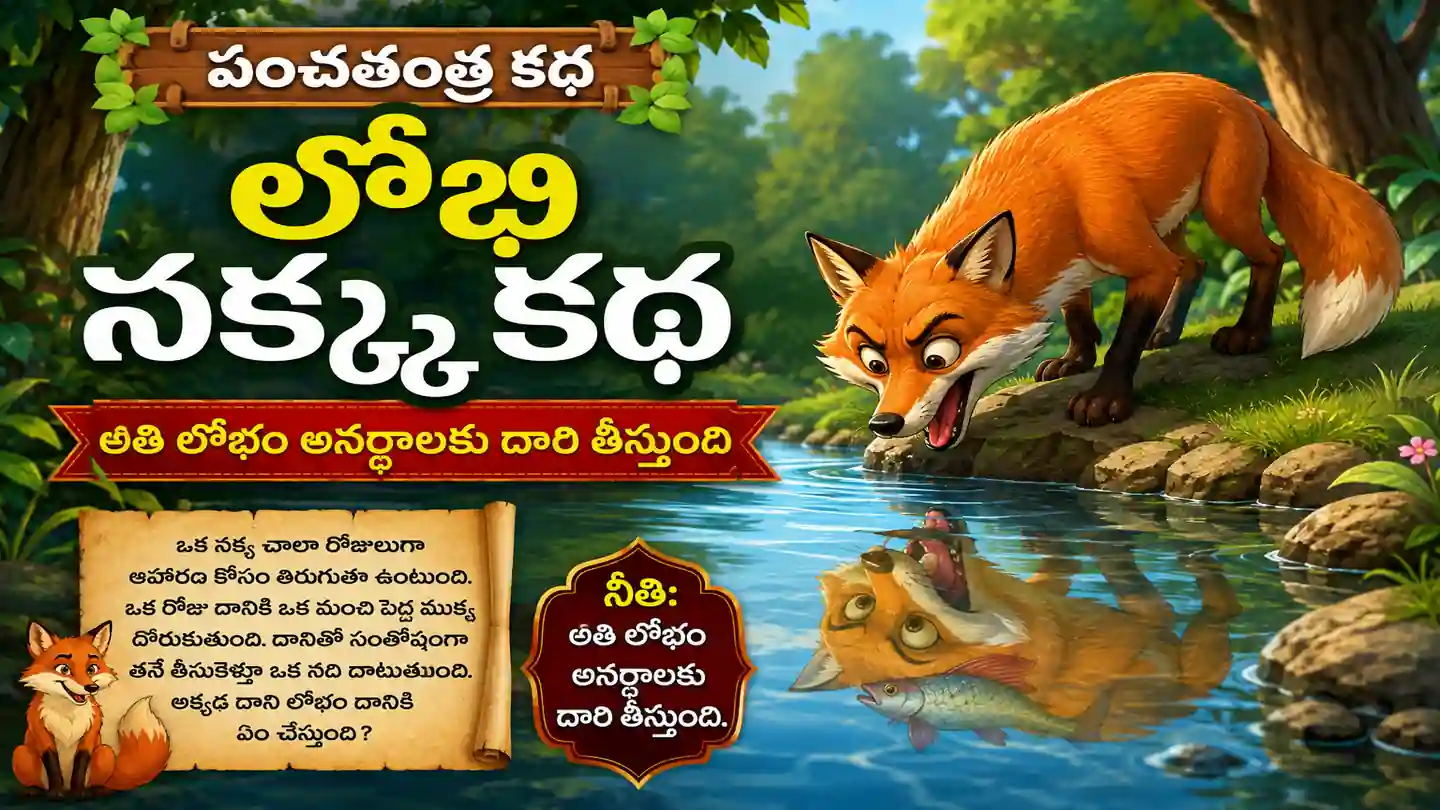 లోభి నక్క కథ: దురాశ దుఃఖానికి చేటు అని తెలిపే పంచతంత్ర కథ
