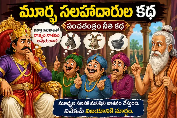 మూర్ఖ సలహాదారుల కథ | పంచతంత్రం నీతి కథ | Panchatantra Stories