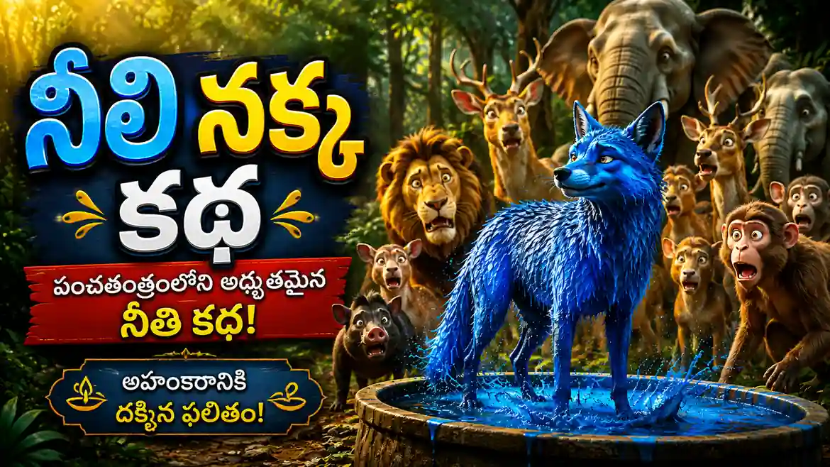 నీలి నక్క కథ: పంచతంత్రంలోని అద్భుతమైన నీతి కథ | తెలుగు నీతి కథలు
