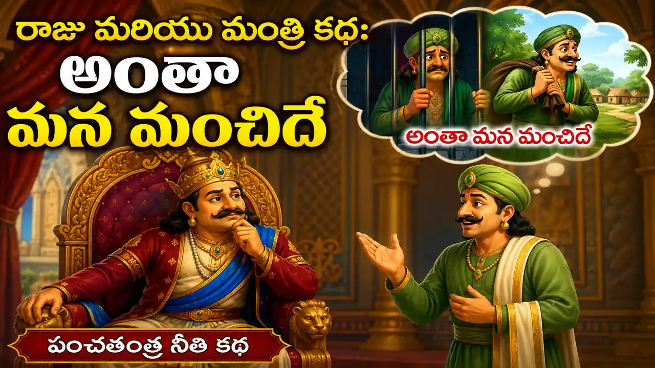 రాజు మరియు మంత్రి కథ: అంతా మన మంచిదే – పంచతంత్ర నీతి కథ