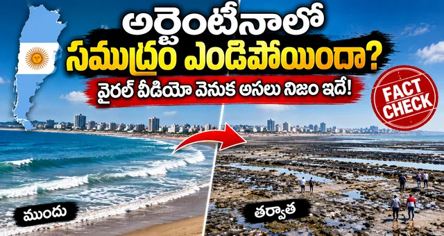 అర్జెంటీనాలో సముద్రం ఎండిపోయిందా? వైరల్ వీడియో వెనుక అసలు నిజం