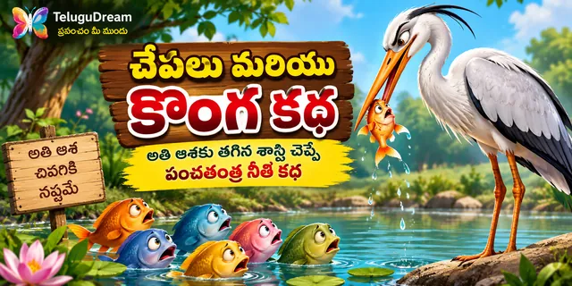 చేపలు మరియు కొంగ కథ: అతి ఆశకు తగిన శాస్తి చెప్పే పంచతంత్ర నీతి కథ