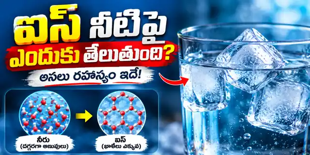 ఐస్ నీటిపై ఎందుకు తేలుతుంది? అసలు కారణం ఇదే